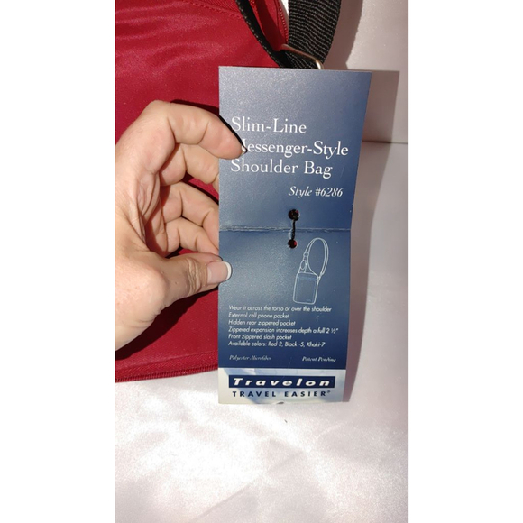 Travelon Slim Line Messenger Style Bag NWT - Picture 5 of 7